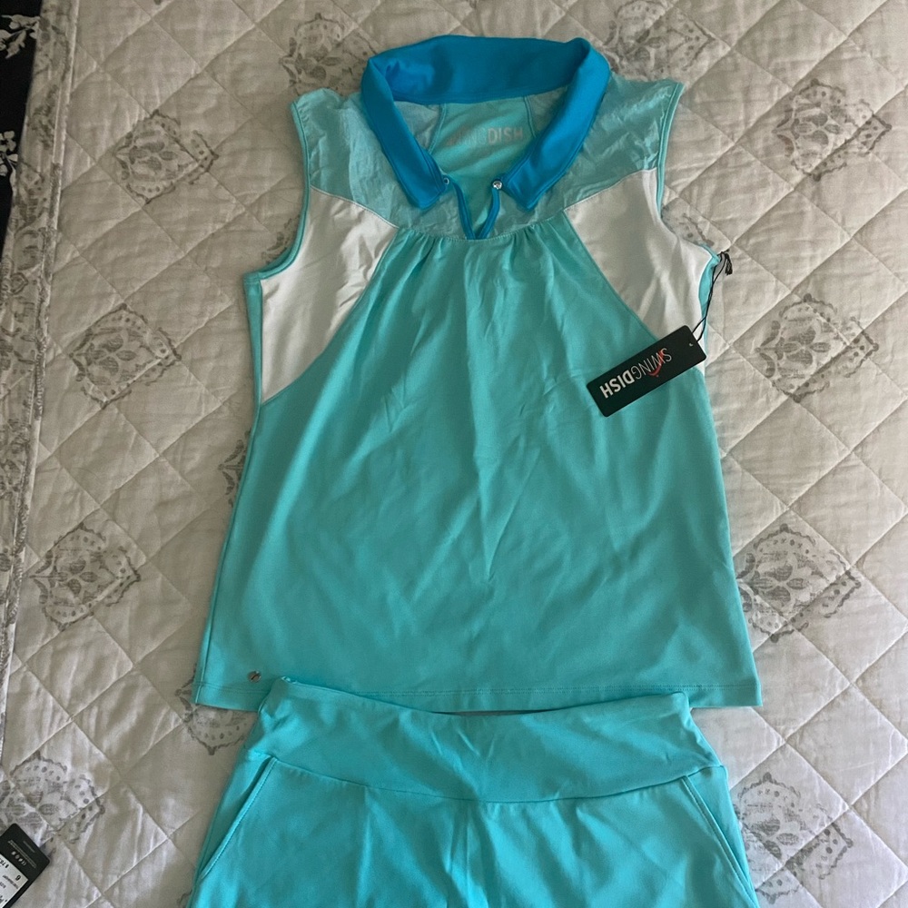 Swing Dish top and skort matching set